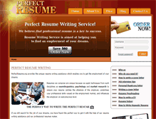Tablet Screenshot of perfectresume.org